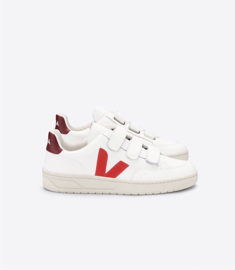 Veja Trainers Womens White - V-lock Leather - FOXJ-46803